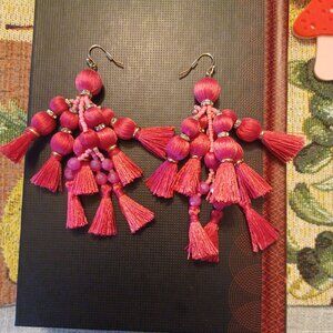 Kate Spade Pink Tassel Earrings